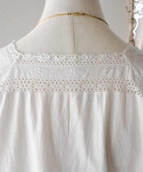 【Seek an nur】1900-10's antique night gown dress