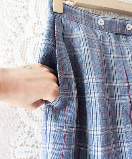 【Seek an nur】PENDLETON Check Tuck Pants