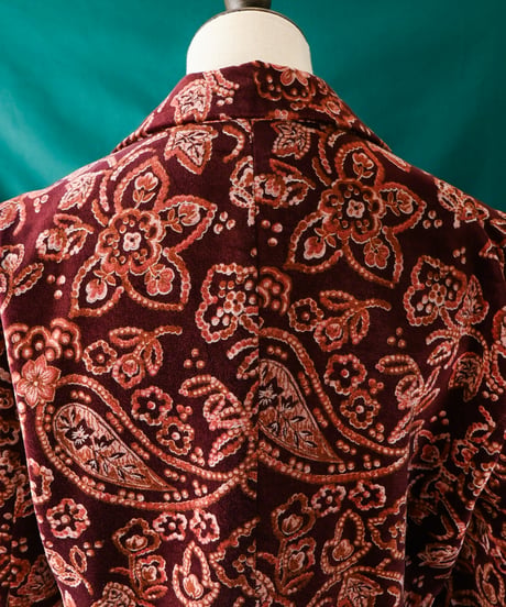 【Seek an nur】USA Paisley Velours Tailored Jacket