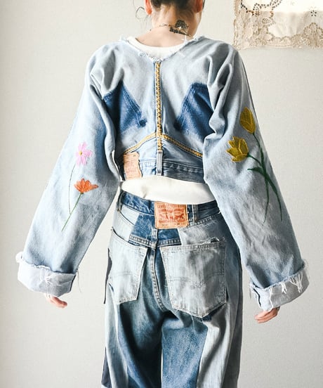 【curoam】Levi's denim pants reworked jacket