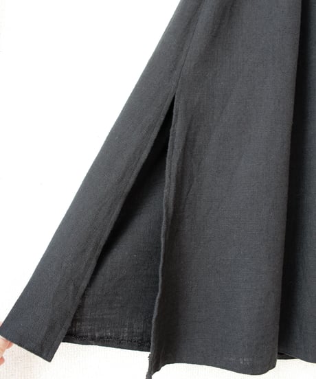 【Seek an nur】Euro Black Button Down Skirt