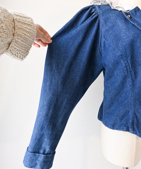 【Seek an nur】Tyrolean Denim Trachten Jacket