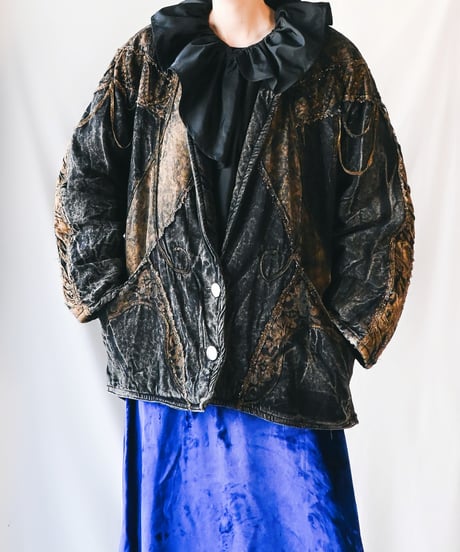 【Seek an nur】Design Chemical Denim Over Jacket