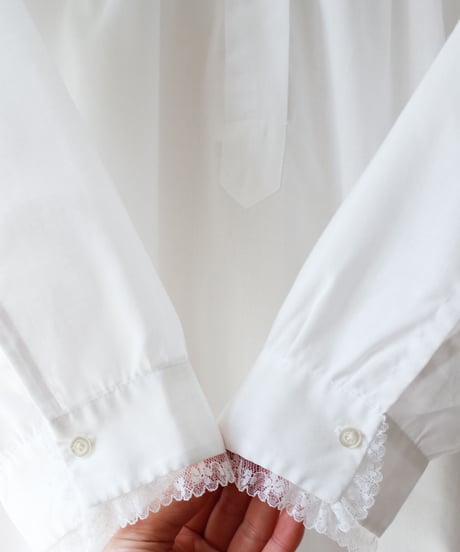 【Seek an nur】Euro Round Lace Night Shirt Dress