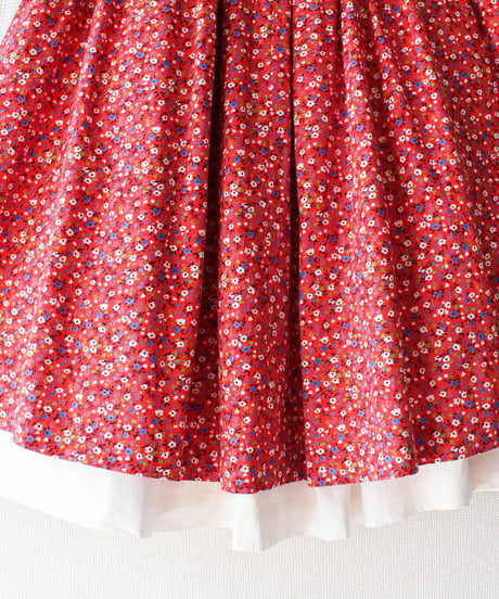 【tiny yearn】1970's Vintage Floral Layered Flare Skirt