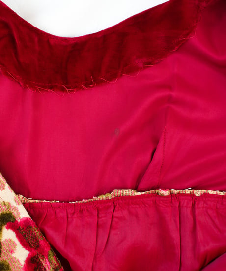 【Seek an nur】1960-70's Vintage Velvet Gobelins Maxi Dress