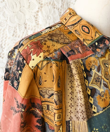 【tiny yearn】France Art Over Blouse