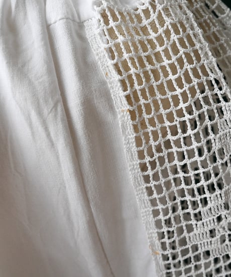 【Seek an nur】1960s Romanian Crochet Folk Blouse
