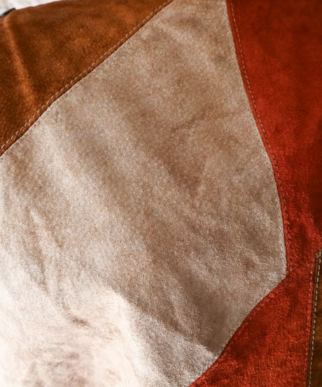 【tiny yearn】1970's Vintage Patchwork Suede Tops