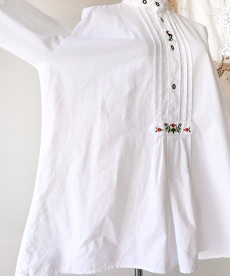 【Seek an nur】Tyrolean Embroidered Over Shirt