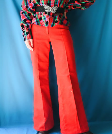 【tiny yearn】1970's France Velours Flare Pants
