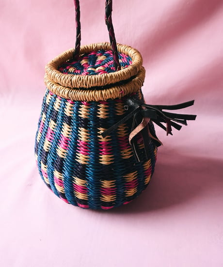 【tiny yearn】Bolga Pot Woven Craft Basket