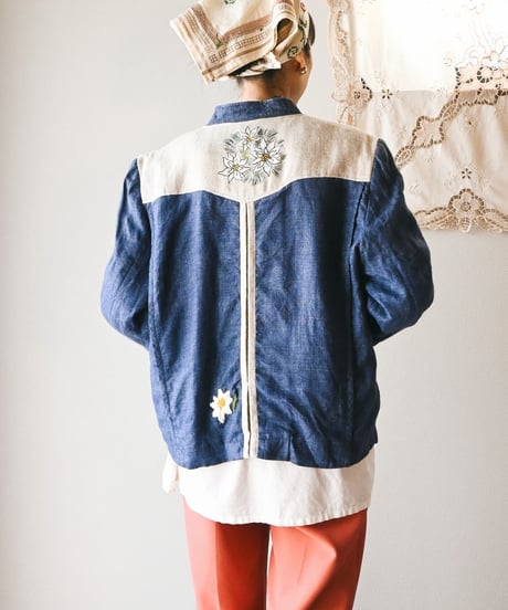 【Seek an nur】Tyrolean Linen Trachten Jacket