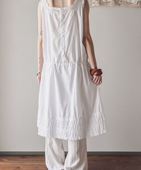 【Seek an nur】1900-20's antique cotton night dress