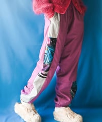 【tiny yearn】Euro Line Printed Wind Pants