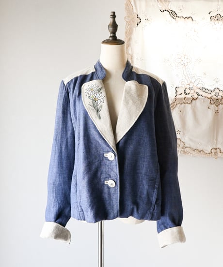 【Seek an nur】Tyrolean Linen Trachten Jacket