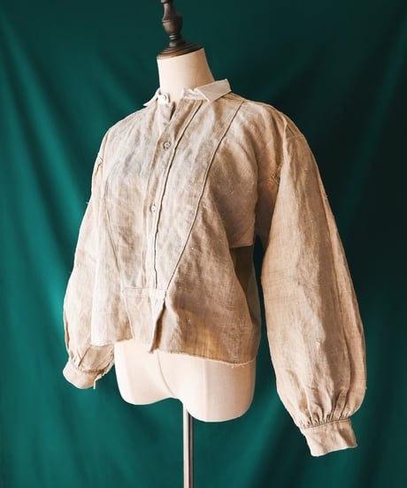 【Seek an nur】French Antique Linen Smock