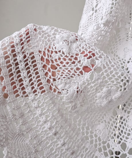【Seek an nur】Vintage cotton crochet dress