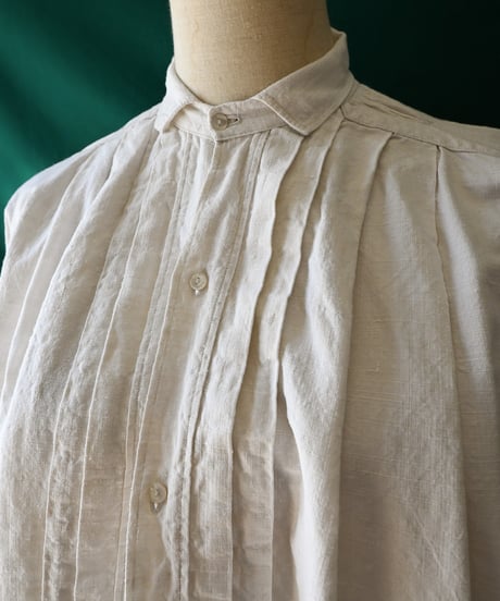 【Seek an nur】1890-1920's French Antique Linen Smock