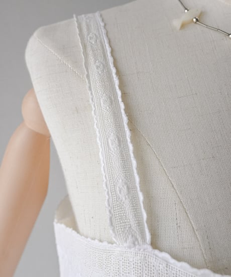 【Seek an nur】1900-20's antique cotton night dress