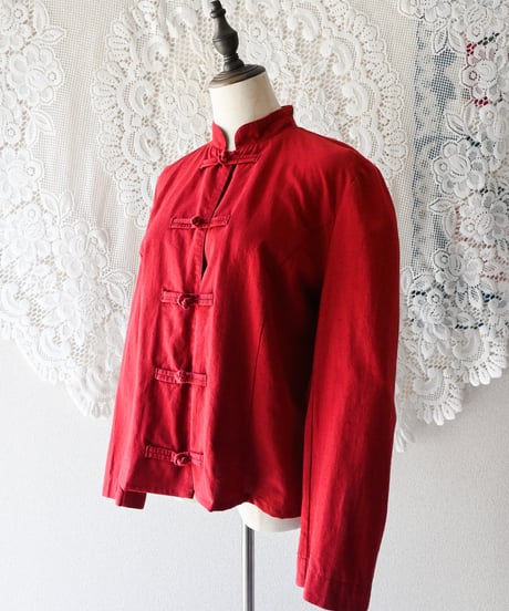 【tiny yearn】China Design Linen Shirt/Jacket