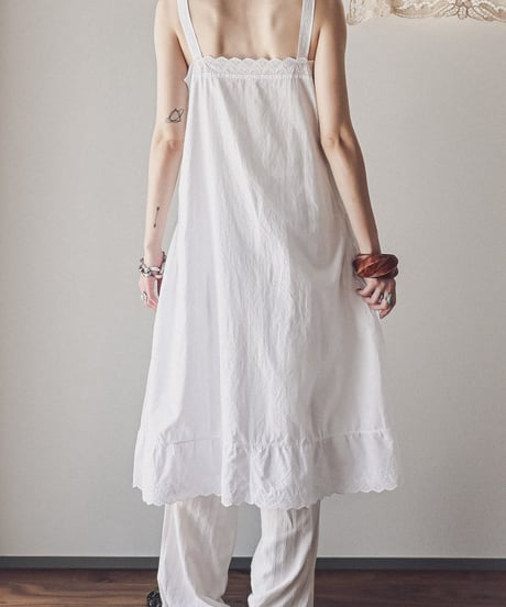 【Seek an nur】1920-40's antique cotton night dress