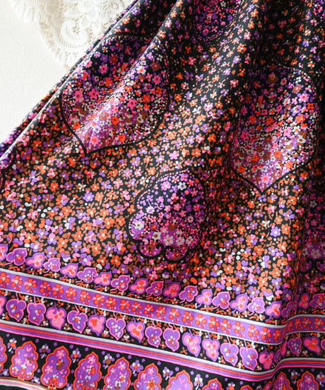 【tiny yearn】1970's Euro Floral Maxi Skirt