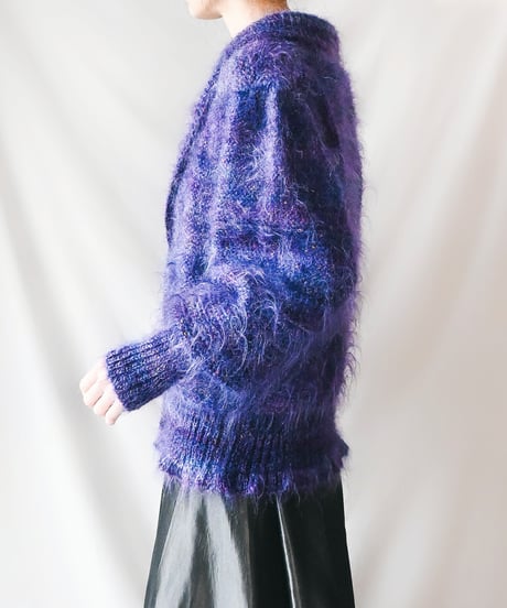 【Seek an nur】Fancy Mohair Knit Cardigan