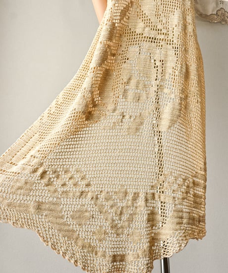 【Seek an nur】Vintage crochet cami dress