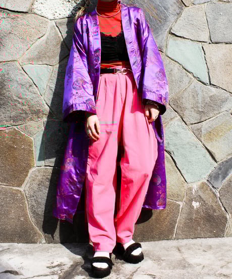 【tiny yearn】Embroidered Purple China Gown