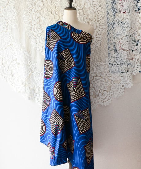 【tiny yearn】African Batik Wrap Flare Skirt