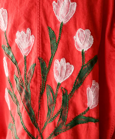 【tiny yearn】⁡70's German Embroidered Painted Work Coat