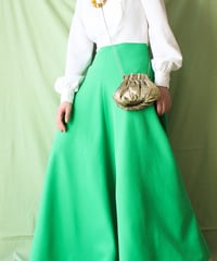 【tiny yearn】1970's Bicolor Flare Maxi Dress