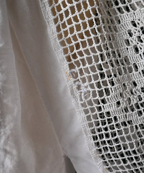 【Seek an nur】1960s Romanian Crochet Folk Blouse