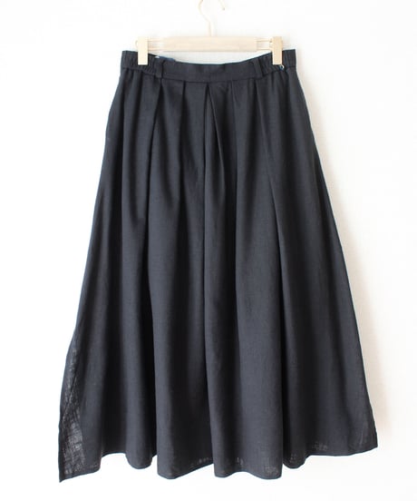 【Seek an nur】Euro Black Button Down Skirt