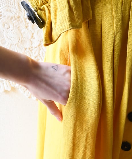 【tiny yearn】Tyrolean Linen Puff Dirndl Dress