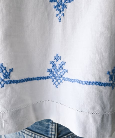 【Seek an nur】Euro vintage embroidered blouse