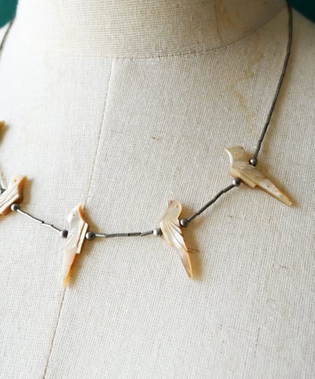 〈Accessory〉Native American Bird Shell Fetish Necklace