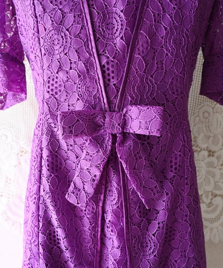 【tiny yearn】1970's Euro Lace Maxi Dress