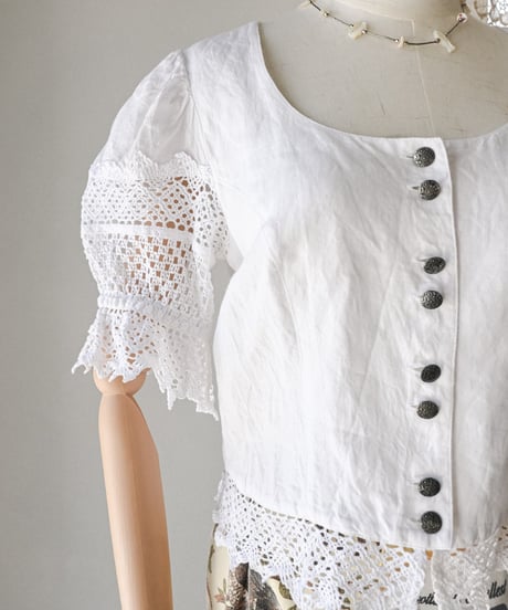 【Seek an nur】Euro lace linen dirndl blouse