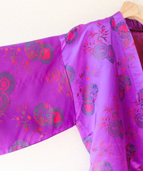 【tiny yearn】Embroidered Purple China Gown
