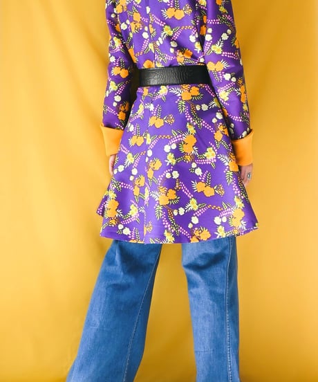 【tiny yearn】1970's Euro Floral Mini Dress