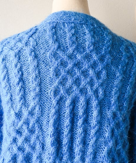 【tiny yearn】Cable Mohair Knit Over Cardigan