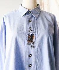 【Seek an nur】Tyrolean Embroidered Dress Shirt