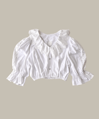 【Seek an nur】Euro cropped puff dirndl blouse