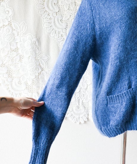【Seek an nur】1960's Euro Mohair Knit Cardigan