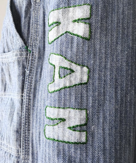 【curoam】Key Industries Herringbone Overalls