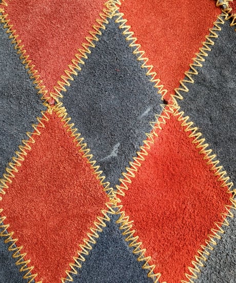 【tiny yearn】1970's Vintage Patchwork Suede Skirt