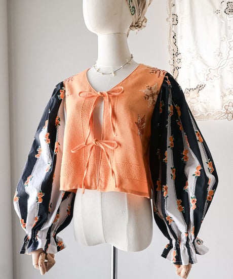 【curoam】Vintage Skirt Reworked Blouse