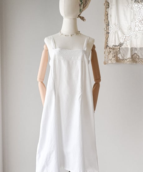 【Seek an nur】1900-20's antique cotton night dress